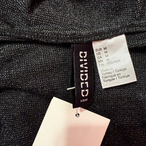 H&M Dark-colored, M-sized women's bodysuit with glitter - Picture 2 of 3